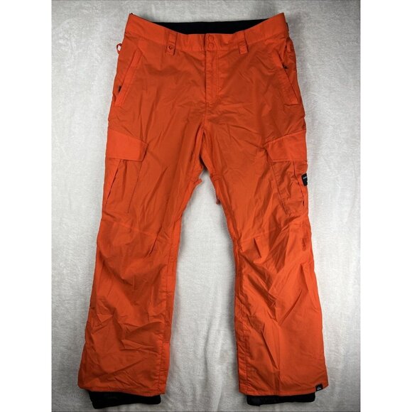 Quiksilver Pants XXL Orange Dry Flight 10K Snow Breathable Lined Winter Adult - Picture 1 of 14